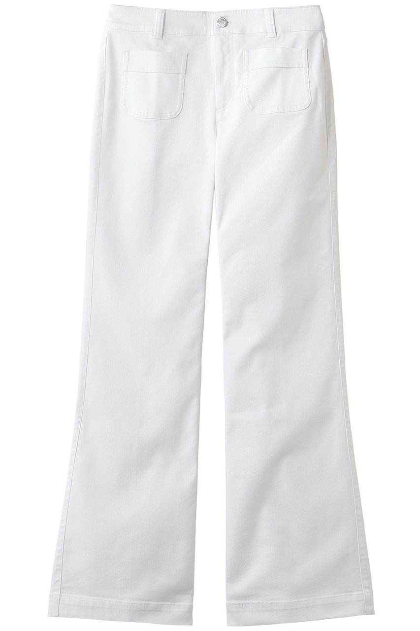 【ブルックス ブラザーズ/Brooks Brothers】のコットンブレンド フロントパッチポケット フレアレッグ デニムパンツ 人気、トレンドファッション・服の通販 founy(ファニー) 　ファッション　Fashion　レディースファッション　Fashion for Women　パンツ　Pants & Trousers　デニムパンツ・ジーンズ・美脚デニム　Denim Jeans & Pants　おすすめ　Recommended / Our Picks　ジーンズ　Jeans, Denim Pants　デニム　Denim, Jeans Material　パッチ　Patch, Appliqué　フラップ　Flap, Flap Pocket　フレア　Flare, Flared　フロント　Front, Front Design　ポケット　Pocket, Pocket Detail　新作・新入荷　New Arrivals / New In　 other-1|ID: prp329100004938624 ipo3291000000037058834