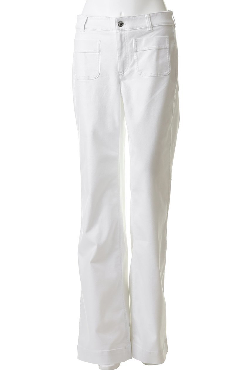 【ブルックス ブラザーズ/Brooks Brothers】のコットンブレンド フロントパッチポケット フレアレッグ デニムパンツ 人気、トレンドファッション・服の通販 founy(ファニー) 　ファッション　Fashion　レディースファッション　Fashion for Women　パンツ　Pants & Trousers　デニムパンツ・ジーンズ・美脚デニム　Denim Jeans & Pants　おすすめ　Recommended / Our Picks　ジーンズ　Jeans, Denim Pants　デニム　Denim, Jeans Material　パッチ　Patch, Appliqué　フラップ　Flap, Flap Pocket　フレア　Flare, Flared　フロント　Front, Front Design　ポケット　Pocket, Pocket Detail　新作・新入荷　New Arrivals / New In　other-2|ID: prp329100004938624 ipo3291000000037058836