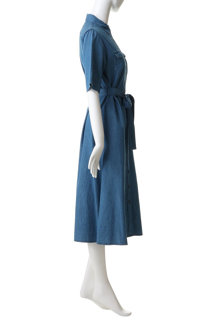 【ブルックス ブラザーズ/Brooks Brothers】の【Double B Collection】 コットン ライトウェイトデニム BBロゴ ショートスリーブシャツドレス 人気、トレンドファッション・服の通販 founy(ファニー) 　ファッション　Fashion　レディースファッション　Fashion for Women　ワンピース　Dresses　フォーマル・パーティードレス・結婚式用ドレス　Elegant & Casual Dresses　チュニック　Tunic Tops & Dresses　チュニック　Tunic, Long Top　デニム　Denim, Jeans Material　トレンド　Trend, Trending Now　ドレス　Dress, One-Piece　フィット　Fit, Slim Fit　フラップ　Flap, Flap Pocket　フレア　Flare, Flared　ポケット　Pocket, Pocket Detail　モダン　Modern, Contemporary　ロング　Long, Long-Length　ワンポイント　One Point, Statement Accent　新作・新入荷　New Arrivals / New In　other-3|ID: prp329100004938630 ipo3291000000037058873