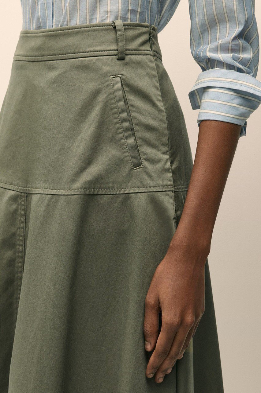 【ブルックス ブラザーズ/Brooks Brothers】のストレッチコットンサテン Aラインスカート 人気、トレンドファッション・服の通販 founy(ファニー) 　ファッション　Fashion　レディースファッション　Fashion for Women　スカート　Skirts　Aライン・フレアスカート　A-Line & Flared Skirts　おすすめ　Recommended / Our Picks　サテン　Satin, Glossy Fabric　シアー　Sheer, See-Through　ストレッチ　Stretch, Stretchy Fabric　フェミニン　Feminine, Girly　フレア　Flare, Flared　フロント　Front, Front Design　ポケット　Pocket, Pocket Detail　エレガント 上品　Elegant　新作・新入荷　New Arrivals / New In　other-7|ID: prp329100004938632 ipo3291000000037058895