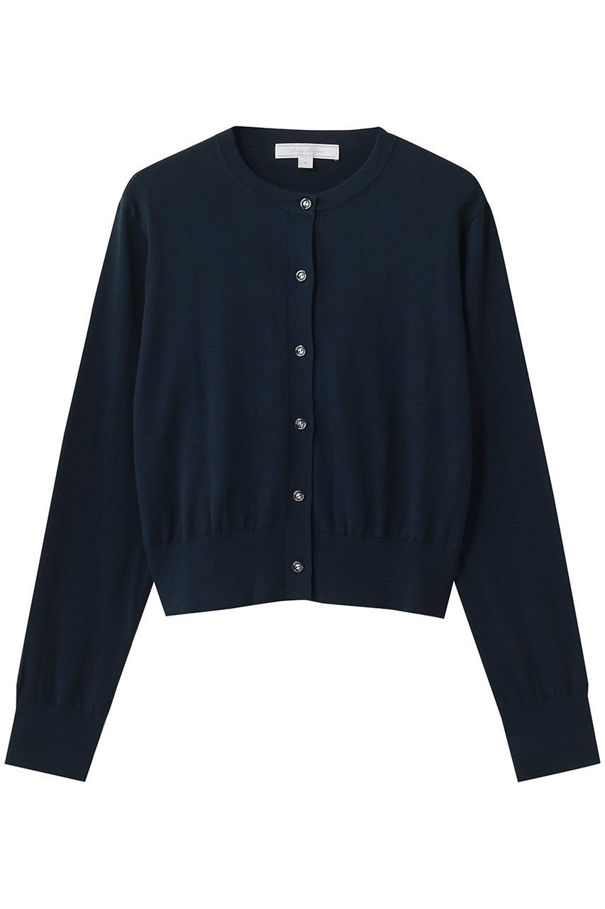 【ブルックス ブラザーズ/Brooks Brothers】のコットン クロップドカーディガン インテリア・キッズ・メンズ・レディースファッション・服の通販 founy(ファニー) 　ファッション　Fashion　レディースファッション　Fashion for Women　トップス・カットソー　Cut & Sew Tops　ニット　Knit Tops & Sweaters　カーディガン・羽織り　Layered Style Cardigans　イタリア　Italy　カーディガン　Cardigan, Knitwear　コンパクト　Compact, Small Size　ノースリーブ　Sleeveless, No-Sleeve　リアル　Real, Realistic　新作・新入荷　New Arrivals / New In　ネイビー|ID: prp329100004938634 ipo3291000000037058907