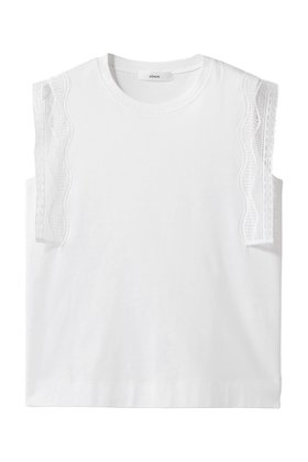 【エブール/ebure】 インコンバージョンレース デザインスリーブカットソー人気、トレンドファッション・服の通販 founy(ファニー) ファッション Fashion レディースファッション Fashion for Women トップス・カットソー Cut & Sew Tops キャミソール&ノースリーブ Camisoles & Sleeveless Tops シャツ・ブラウス・オフィスカジュアル Elegant Blouses & Button-Ups ロングTシャツ・Tシャツ Longline T-Shirts & Tees カットソー・ベーシックTシャツ Cut-and-Sewn Tops / Stretch Tees & Basics カットソー Cut and Sewn Top キャミソール Camisole, Spaghetti Strap Top タンク Tank Top, Sleeveless Top ノースリーブ Sleeveless, No-Sleeve フロント Front, Front Design マニッシュ Mannish, Boyish レース Lace, Lace Fabric 新作・新入荷 New Arrivals / New In |ID:prp329100004938636