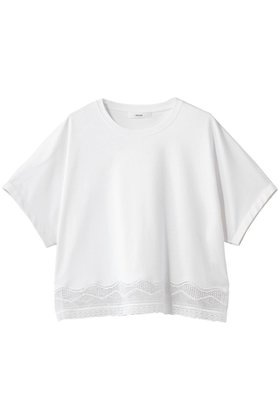 【エブール/ebure】 インコンバージョンレース デザインヘムカットソー人気、トレンドファッション・服の通販 founy(ファニー) ファッション Fashion レディースファッション Fashion for Women トップス・カットソー Cut & Sew Tops シャツ・ブラウス・オフィスカジュアル Elegant Blouses & Button-Ups ロングTシャツ・Tシャツ Longline T-Shirts & Tees カットソー・ベーシックTシャツ Cut-and-Sewn Tops / Stretch Tees & Basics ショート Short, Short Length スリーブ Sleeve, Long Sleeve / Short Sleeve バランス Balance, Style Balance レース Lace, Lace Fabric 定番 Standard, Basic Item 新作・新入荷 New Arrivals / New In |ID:prp329100004938637