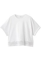 【エブール/ebure】のインコンバージョンレース デザインヘムカットソー ホワイト|ID: prp329100004938637 ipo3291000000037058924