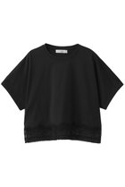 【エブール/ebure】のインコンバージョンレース デザインヘムカットソー ブラック|ID: prp329100004938637 ipo3291000000037058925