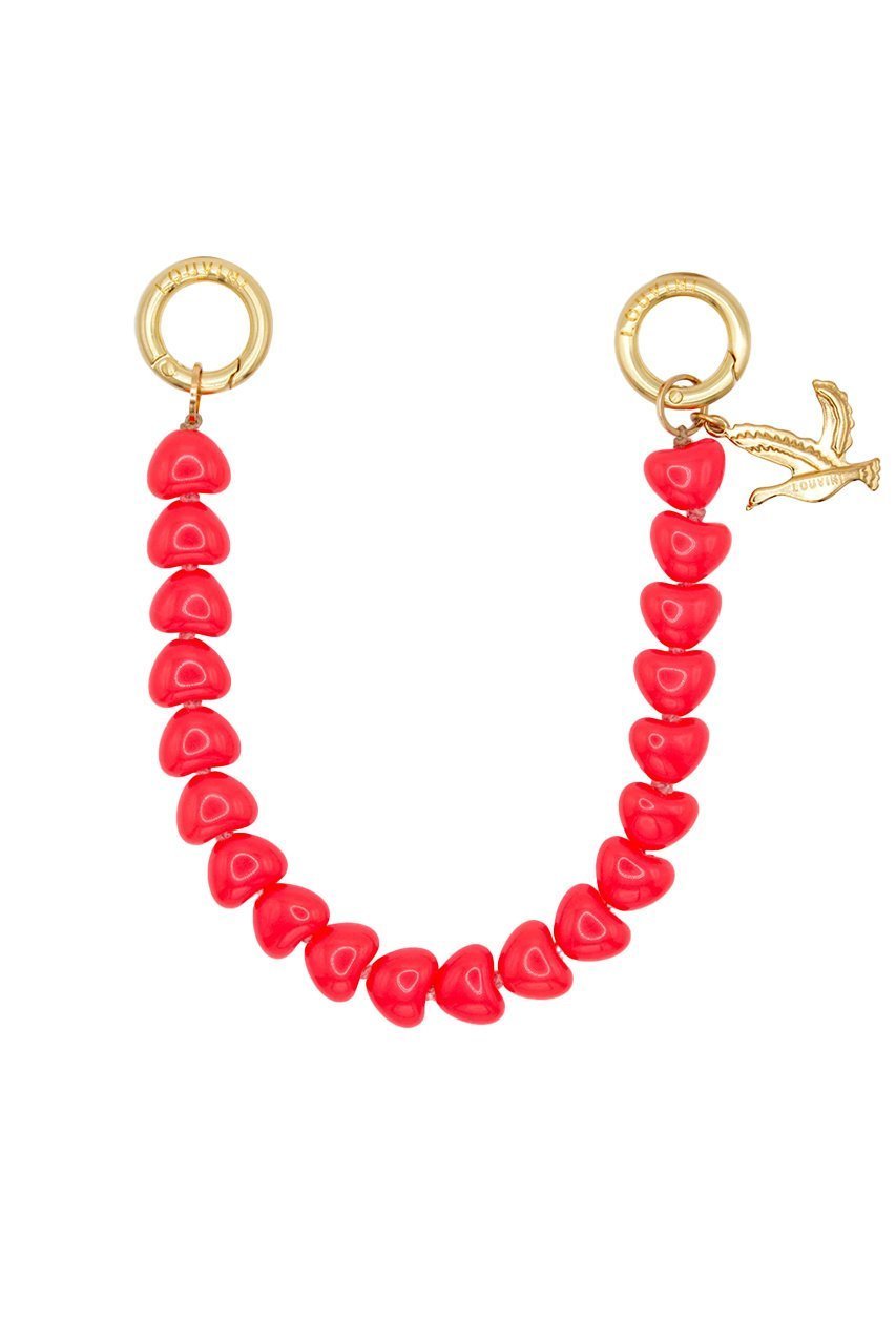 【ルヴィニ パリ/Louvini Paris】のハンドストラップ TINY CUORE インテリア・キッズ・メンズ・レディースファッション・服の通販 founy(ファニー) 　ファッション　Fashion　レディースファッション　Fashion for Women　スマート　Smart, Elegant　チェーン　Chain, Chain Strap　チャーム　Charm, Pendant　ハンド　Hand, Handmade　ブレスレット　Bracelet, Wristband　マーブル　Marble, Marble Pattern　モチーフ　Motif, Design Theme　ラップ　Wrap, Wrap Design　CORAL|ID: prp329100004938643 ipo3291000000037058969