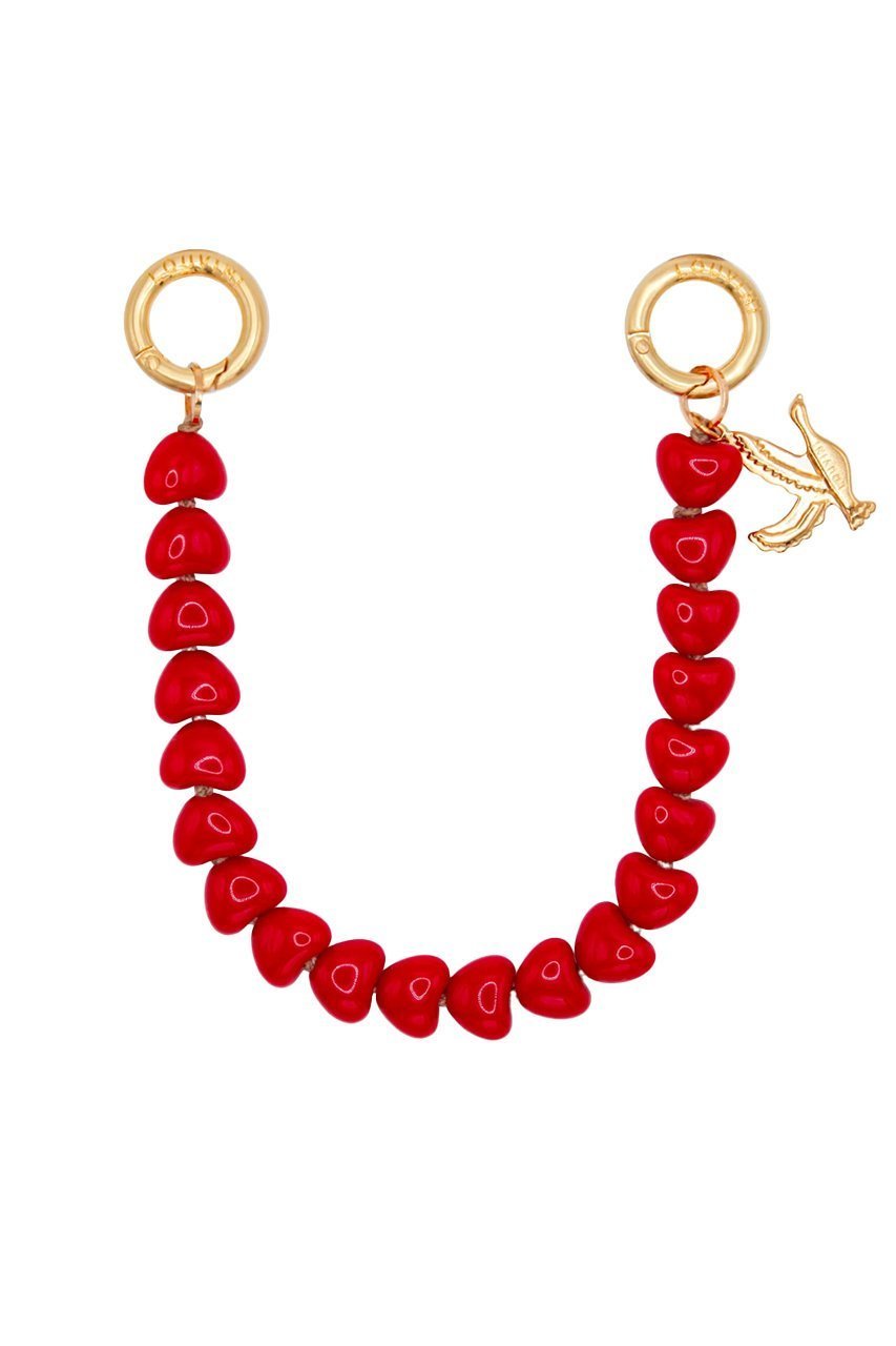 【ルヴィニ パリ/Louvini Paris】のハンドストラップ TINY CUORE インテリア・キッズ・メンズ・レディースファッション・服の通販 founy(ファニー) 　ファッション　Fashion　レディースファッション　Fashion for Women　スマート　Smart, Elegant　チェーン　Chain, Chain Strap　チャーム　Charm, Pendant　ハンド　Hand, Handmade　ブレスレット　Bracelet, Wristband　マーブル　Marble, Marble Pattern　モチーフ　Motif, Design Theme　ラップ　Wrap, Wrap Design　RED|ID: prp329100004938643 ipo3291000000037058970