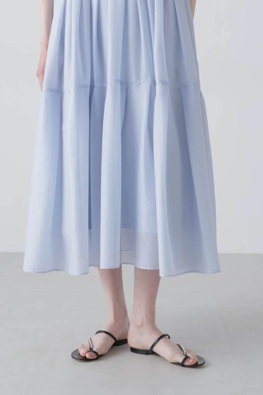 【アドーア/ADORE】のハイツイストビエラワンピース 人気、トレンドファッション・服の通販 founy(ファニー) 　ファッション　Fashion　レディースファッション　Fashion for Women　ワンピース　Dresses　チュニック　Tunic Tops & Dresses　エアリー　Airy Texture　チュニック　Tunic, Long Top　ティアードワンピース　Tiered Dress, Flared Dress　フェミニン　Feminine, Girly　ヨーク　Yoke, Yoke Design　ロング　Long, Long-Length　夏　Summer　新作・新入荷　New Arrivals / New In　春　Spring　S/S・春夏　SS, Spring/Summer, Warm Season　other-8|ID: prp329100004938654 ipo3291000000037059048