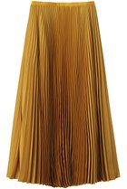 【デザイン ワークス/DESIGN WORKS】のサテンプリーツスカート イエロー|ID: prp329100004938661 ipo3291000000037059095
