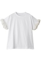 【デザイン ワークス/DESIGN WORKS】のロールアップスリーブTシャツ 大人の最旬トレンドファッション＆コーディネート founy(ファウニー) ファッション Fashion レディースファッション Fashion for Women トップス・カットソー Cut & Sew Tops シャツ・ブラウス・オフィスカジュアル Elegant Blouses & Button-Ups ロングTシャツ・Tシャツ Longline T-Shirts & Tees カットソー・ベーシックTシャツ Cut-and-Sewn Tops / Stretch Tees & Basics ショート Short, Short Length シンプル Simple, Minimal スリーブ Sleeve, Long Sleeve / Short Sleeve ボトム Bottoms, Lower Wear 新作・新入荷 New Arrivals / New In |ID:prp329100004938662