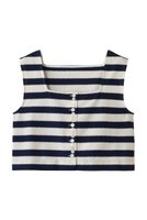 【マルティニーク/martinique】の【CURRENTAGE】ラッセルストライプジャージートップス 人気、トレンドファッション・服の通販 founy(ファニー) ファッション Fashion レディースファッション Fashion for Women トップス・カットソー Cut & Sew Tops キャミソール&ノースリーブ Camisoles & Sleeveless Tops シャツ・ブラウス・オフィスカジュアル Elegant Blouses & Button-Ups コンパクト Compact, Small Size スクエア Square, Square Shape ストライプ Stripe, Striped Pattern デコルテ Décolleté, Neckline ノースリーブ Sleeveless, No-Sleeve ラッセル Raschel, Raschel Lace 新作・新入荷 New Arrivals / New In |ID:prp329100004938665