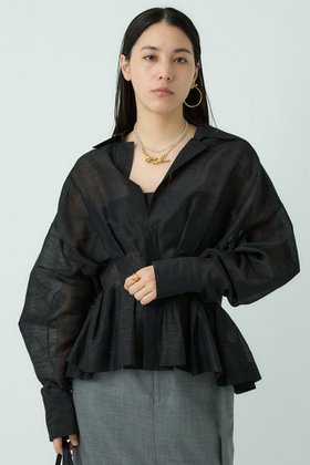 【カオス/Chaos】 エラルドブラウス人気、トレンドファッション・服の通販 founy(ファニー) ファッション Fashion レディースファッション Fashion for Women トップス・カットソー Cut & Sew Tops シャツ・ブラウス・オフィスカジュアル Elegant Blouses & Button-Ups オーガンジー Organza Fabric カフス Cuff Design シルク Silk, 100% Silk スリーブ Sleeve, Long Sleeve / Short Sleeve フロント Front, Front Design リネン Linen, Linen Fabric ロング Long, Long-Length 再入荷 Restock / Back in Stock 夏 Summer |ID:prp329100004938672