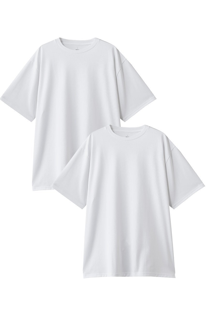 【グラフペーパー/Graphpaper】の【UNISEX】DRY 2-Pack Crew Neck Tee インテリア・キッズ・メンズ・レディースファッション・服の通販 founy(ファニー) 　ファッション　Fashion　レディースファッション　Fashion for Women　トップス・カットソー　Cut & Sew Tops　シャツ・ブラウス・オフィスカジュアル　Elegant Blouses & Button-Ups　ロングTシャツ・Tシャツ　Longline T-Shirts & Tees　カットソー・ベーシックTシャツ　Cut-and-Sewn Tops / Stretch Tees & Basics　ユニセックス　Unisex, Genderless　ショート　Short, Short Length　スリーブ　Sleeve, Long Sleeve / Short Sleeve　ベーシック　Basic, Essential　定番　Standard, Basic Item　新作・新入荷　New Arrivals / New In　WHITE|ID: prp329100004938673 ipo3291000000037059182