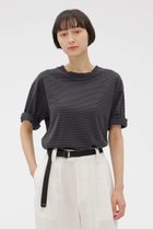 【マーガレットハウエル/MARGARET HOWELL】のCOTTON MINI STRIPE JERSEY TOP 人気、トレンドファッション・服の通販 founy(ファニー) ファッション Fashion レディースファッション Fashion for Women トップス・カットソー Cut & Sew Tops シャツ・ブラウス・オフィスカジュアル Elegant Blouses & Button-Ups ロングTシャツ・Tシャツ Longline T-Shirts & Tees カットソー・ベーシックTシャツ Cut-and-Sewn Tops / Stretch Tees & Basics ショート Short, Short Length ストライプ Stripe, Striped Pattern スリーブ Sleeve, Long Sleeve / Short Sleeve バランス Balance, Style Balance レギュラー Regular, Standard Fit 夏 Summer 新作・新入荷 New Arrivals / New In 無地 Plain, Solid Color thumbnail ネイビー|ID: prp329100004938681 ipo3291000000037059242