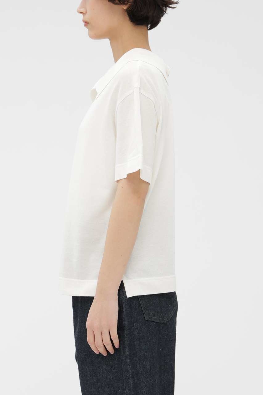 【マーガレットハウエル/MARGARET HOWELL】のCOTTON LINEN PIQUE JERSEY TOP 人気、トレンドファッション・服の通販 founy(ファニー) 　ファッション　Fashion　レディースファッション　Fashion for Women　トップス・カットソー　Cut & Sew Tops　シャツ・ブラウス・オフィスカジュアル　Elegant Blouses & Button-Ups　ロングTシャツ・Tシャツ　Longline T-Shirts & Tees　カットソー・ベーシックTシャツ　Cut-and-Sewn Tops / Stretch Tees & Basics　ショート　Short, Short Length　スリーブ　Sleeve, Long Sleeve / Short Sleeve　リネン　Linen, Linen Fabric　新作・新入荷　New Arrivals / New In　other-3|ID: prp329100004938682 ipo3291000000037059250