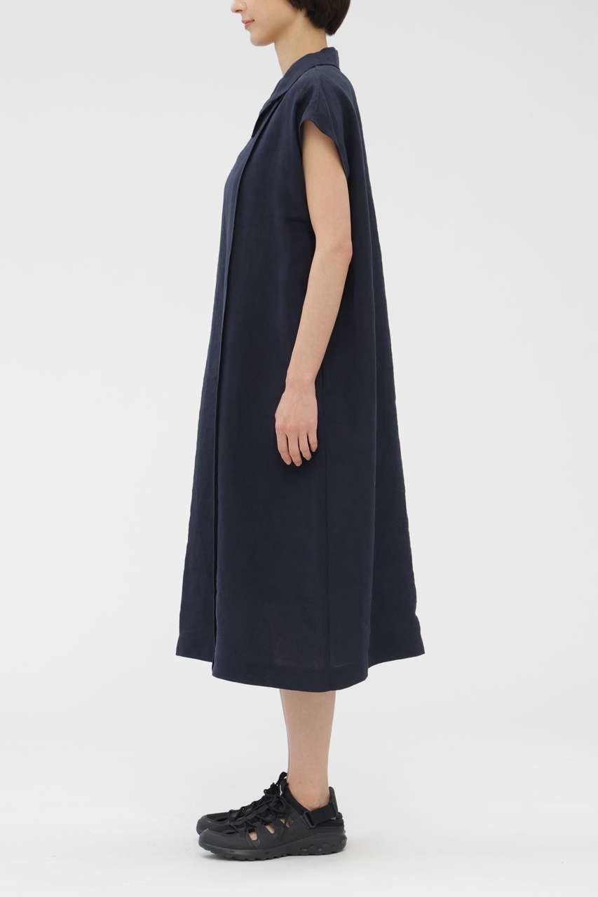 【マーガレットハウエル/MARGARET HOWELL】のLINEN DRESS 人気、トレンドファッション・服の通販 founy(ファニー) 　ファッション　Fashion　レディースファッション　Fashion for Women　ワンピース　Dresses　フォーマル・パーティードレス・結婚式用ドレス　Elegant & Casual Dresses　チュニック　Tunic Tops & Dresses　シンプル　Simple, Minimal　スキッパー　Skipper, Open Collar　チュニック　Tunic, Long Top　ドレス　Dress, One-Piece　バランス　Balance, Style Balance　フィット　Fit, Slim Fit　フロント　Front, Front Design　リネン　Linen, Linen Fabric　ヴィンテージ　Vintage Style　夏　Summer　新作・新入荷　New Arrivals / New In　other-2|ID: prp329100004938683 ipo3291000000037059256