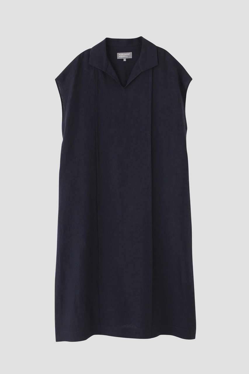 【マーガレットハウエル/MARGARET HOWELL】のLINEN DRESS 人気、トレンドファッション・服の通販 founy(ファニー) 　ファッション　Fashion　レディースファッション　Fashion for Women　ワンピース　Dresses　フォーマル・パーティードレス・結婚式用ドレス　Elegant & Casual Dresses　チュニック　Tunic Tops & Dresses　シンプル　Simple, Minimal　スキッパー　Skipper, Open Collar　チュニック　Tunic, Long Top　ドレス　Dress, One-Piece　バランス　Balance, Style Balance　フィット　Fit, Slim Fit　フロント　Front, Front Design　リネン　Linen, Linen Fabric　ヴィンテージ　Vintage Style　夏　Summer　新作・新入荷　New Arrivals / New In　other-3|ID: prp329100004938683 ipo3291000000037059257