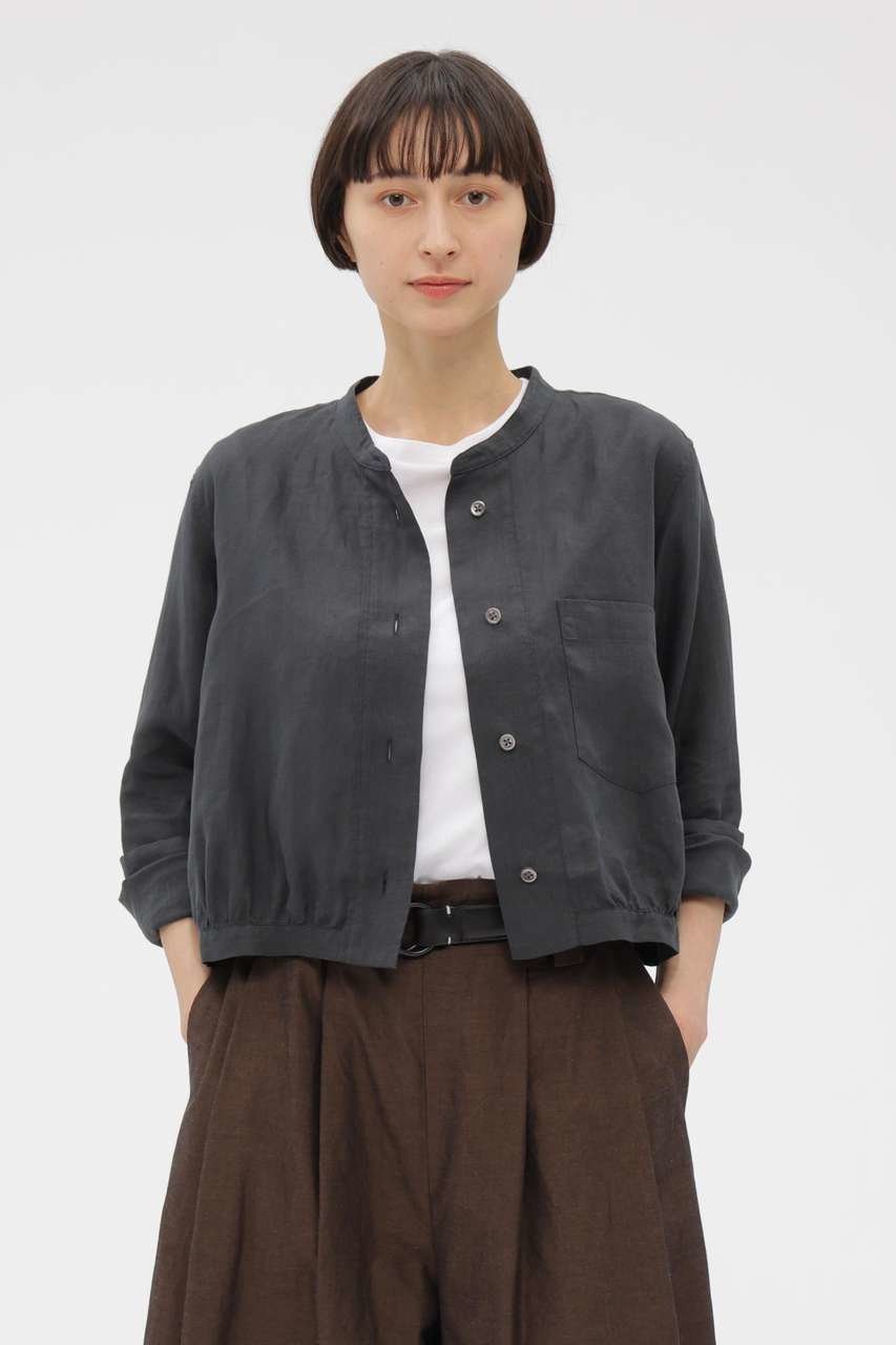 【マーガレットハウエル/MARGARET HOWELL】のLINEN VOILE SHIRT インテリア・キッズ・メンズ・レディースファッション・服の通販 founy(ファニー) 　ファッション　Fashion　レディースファッション　Fashion for Women　トップス・カットソー　Cut & Sew Tops　シャツ・ブラウス・オフィスカジュアル　Elegant Blouses & Button-Ups　なめらか　Smooth, Silky Texture　ギャザー　Gathered, Ruffled　スリーブ　Sleeve, Long Sleeve / Short Sleeve　バランス　Balance, Style Balance　リネン　Linen, Linen Fabric　ロング　Long, Long-Length　夏　Summer　新作・新入荷　New Arrivals / New In　春　Spring　S/S・春夏　SS, Spring/Summer, Warm Season　グリーン|ID: prp329100004938684 ipo3291000000037059261