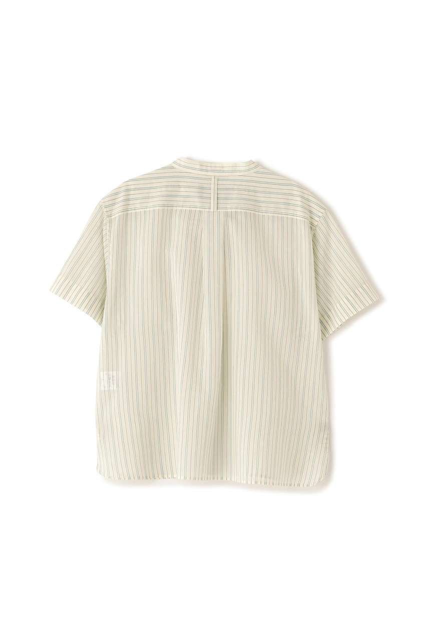 【マーガレットハウエル/MARGARET HOWELL】のCOTTON SILK GRAPHIC STRIPE SHIRT 人気、トレンドファッション・服の通販 founy(ファニー) 　ファッション　Fashion　レディースファッション　Fashion for Women　トップス・カットソー　Cut & Sew Tops　シャツ・ブラウス・オフィスカジュアル　Elegant Blouses & Button-Ups　クロップド　Cropped, Short Length　ショート　Short, Short Length　シルク　Silk, 100% Silk　ストライプ　Stripe, Striped Pattern　スリーブ　Sleeve, Long Sleeve / Short Sleeve　ポケット　Pocket, Pocket Detail　モダン　Modern, Contemporary　新作・新入荷　New Arrivals / New In　other-5|ID: prp329100004938685 ipo3291000000037059271