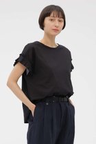 【マーガレットハウエル/MARGARET HOWELL】のYARN DYE WASHED COTTON SHIRT 人気、トレンドファッション・服の通販 founy(ファニー) ファッション Fashion レディースファッション Fashion for Women トップス・カットソー Cut & Sew Tops シャツ・ブラウス・オフィスカジュアル Elegant Blouses & Button-Ups ショート Short, Short Length ストレート Straight, Straight Cut スリーブ Sleeve, Long Sleeve / Short Sleeve バランス Balance, Style Balance フリル Frill, Ruffle 夏 Summer 新作・新入荷 New Arrivals / New In 春 Spring S/S・春夏 SS, Spring/Summer, Warm Season thumbnail ブラック|ID: prp329100004938686 ipo3291000000037059274