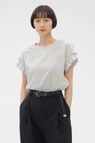 【マーガレットハウエル/MARGARET HOWELL】のYARN DYE WASHED COTTON SHIRT 人気、トレンドファッション・服の通販 founy(ファニー) ファッション Fashion レディースファッション Fashion for Women トップス・カットソー Cut & Sew Tops シャツ・ブラウス・オフィスカジュアル Elegant Blouses & Button-Ups ショート Short, Short Length ストレート Straight, Straight Cut スリーブ Sleeve, Long Sleeve / Short Sleeve バランス Balance, Style Balance フリル Frill, Ruffle 夏 Summer 新作・新入荷 New Arrivals / New In 春 Spring S/S・春夏 SS, Spring/Summer, Warm Season thumbnail グレー|ID: prp329100004938686 ipo3291000000037059275