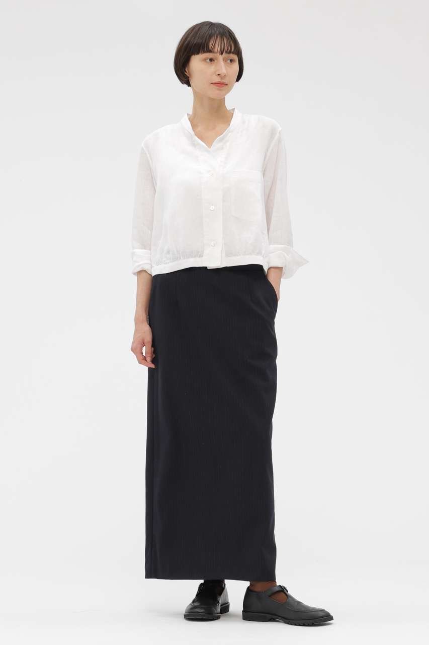 【マーガレットハウエル/MARGARET HOWELL】のSUBTLE STRIPE WOOL SKIRT 人気、トレンドファッション・服の通販 founy(ファニー) 　ファッション　Fashion　レディースファッション　Fashion for Women　スカート　Skirts　ロングスカート　Long Skirts / Maxi & Midi Skirts　ストライプ　Stripe, Striped Pattern　バランス　Balance, Style Balance　プリーツ　Pleats, Pleated　マキシ　Maxi, Full Length　ロング　Long, Long-Length　エレガント 上品　Elegant　夏　Summer　新作・新入荷　New Arrivals / New In　other-2|ID: prp329100004938693 ipo3291000000037059326