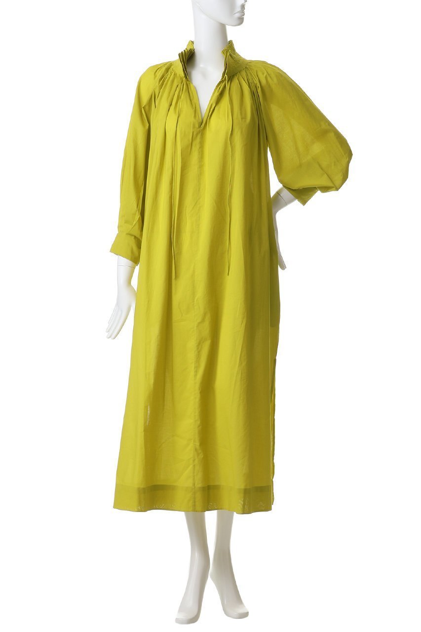 【マーレット/MERLETTE】のSHORE DRESS プリーツネック ギャザーロングドレス 人気、トレンドファッション・服の通販 founy(ファニー) 　ファッション　Fashion　レディースファッション　Fashion for Women　ワンピース　Dresses　フォーマル・パーティードレス・結婚式用ドレス　Elegant & Casual Dresses　チュニック　Tunic Tops & Dresses　ギャザー　Gathered, Ruffled　スリーブ　Sleeve, Long Sleeve / Short Sleeve　チュニック　Tunic, Long Top　ドレス　Dress, One-Piece　プリーツ　Pleats, Pleated　リラックス　Relax, Relaxed Fit　ロング　Long, Long-Length　新作・新入荷　New Arrivals / New In　other-6|ID: prp329100004938696 ipo3291000000037059350