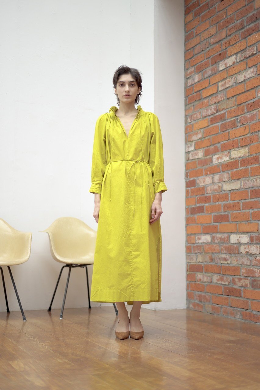 【マーレット/MERLETTE】のSHORE DRESS プリーツネック ギャザーロングドレス 人気、トレンドファッション・服の通販 founy(ファニー) 　ファッション　Fashion　レディースファッション　Fashion for Women　ワンピース　Dresses　フォーマル・パーティードレス・結婚式用ドレス　Elegant & Casual Dresses　チュニック　Tunic Tops & Dresses　ギャザー　Gathered, Ruffled　スリーブ　Sleeve, Long Sleeve / Short Sleeve　チュニック　Tunic, Long Top　ドレス　Dress, One-Piece　プリーツ　Pleats, Pleated　リラックス　Relax, Relaxed Fit　ロング　Long, Long-Length　新作・新入荷　New Arrivals / New In　other-7|ID: prp329100004938696 ipo3291000000037059351