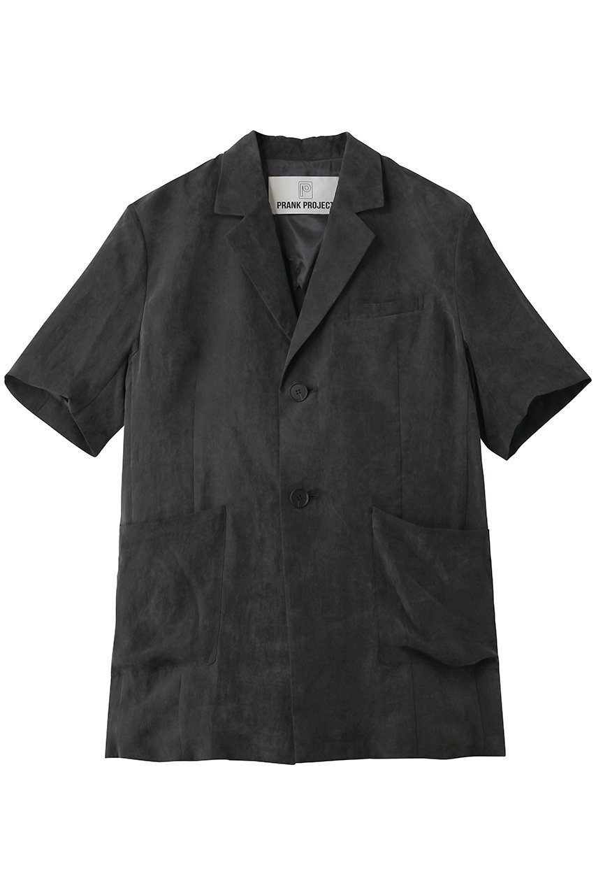 【プランク プロジェクト/PRANK PROJECT】のフィブリルハーフスリーブジャケット インテリア・キッズ・メンズ・レディースファッション・服の通販 founy(ファニー) 　ファッション　Fashion　レディースファッション　Fashion for Women　アウター　Coat / Outerwear Collection　レディースジャケット・軽アウター　Jackets　ジャケット　Jacket, Outerwear　スタイリッシュ　Stylish, Fashionable　スリーブ　Sleeve, Long Sleeve / Short Sleeve　ハーフ　Half, Half-Length　夏　Summer　新作・新入荷　New Arrivals / New In　春　Spring　S/S・春夏　SS, Spring/Summer, Warm Season　BLK(ブラック)|ID: prp329100004938704 ipo3291000000037059414