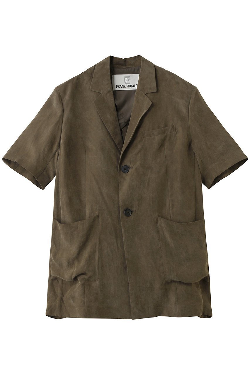 【プランク プロジェクト/PRANK PROJECT】のフィブリルハーフスリーブジャケット インテリア・キッズ・メンズ・レディースファッション・服の通販 founy(ファニー) 　ファッション　Fashion　レディースファッション　Fashion for Women　アウター　Coat / Outerwear Collection　レディースジャケット・軽アウター　Jackets　ジャケット　Jacket, Outerwear　スタイリッシュ　Stylish, Fashionable　スリーブ　Sleeve, Long Sleeve / Short Sleeve　ハーフ　Half, Half-Length　夏　Summer　新作・新入荷　New Arrivals / New In　春　Spring　S/S・春夏　SS, Spring/Summer, Warm Season　BRN(ブラウン)|ID: prp329100004938704 ipo3291000000037059415