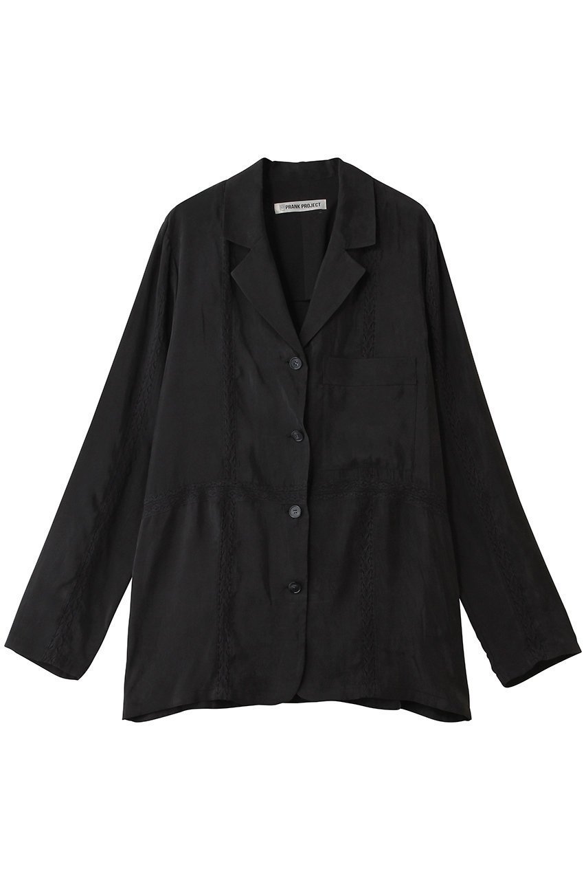 【プランク プロジェクト/PRANK PROJECT】のラダーレースシャツジャケット インテリア・キッズ・メンズ・レディースファッション・服の通販 founy(ファニー) 　ファッション　Fashion　レディースファッション　Fashion for Women　アウター　Coat / Outerwear Collection　レディースジャケット・軽アウター　Jackets　ジャケット　Jacket, Outerwear　スリーブ　Sleeve, Long Sleeve / Short Sleeve　ロング　Long, Long-Length　夏　Summer　新作・新入荷　New Arrivals / New In　春　Spring　S/S・春夏　SS, Spring/Summer, Warm Season　BLK(ブラック)|ID: prp329100004938705 ipo3291000000037059423