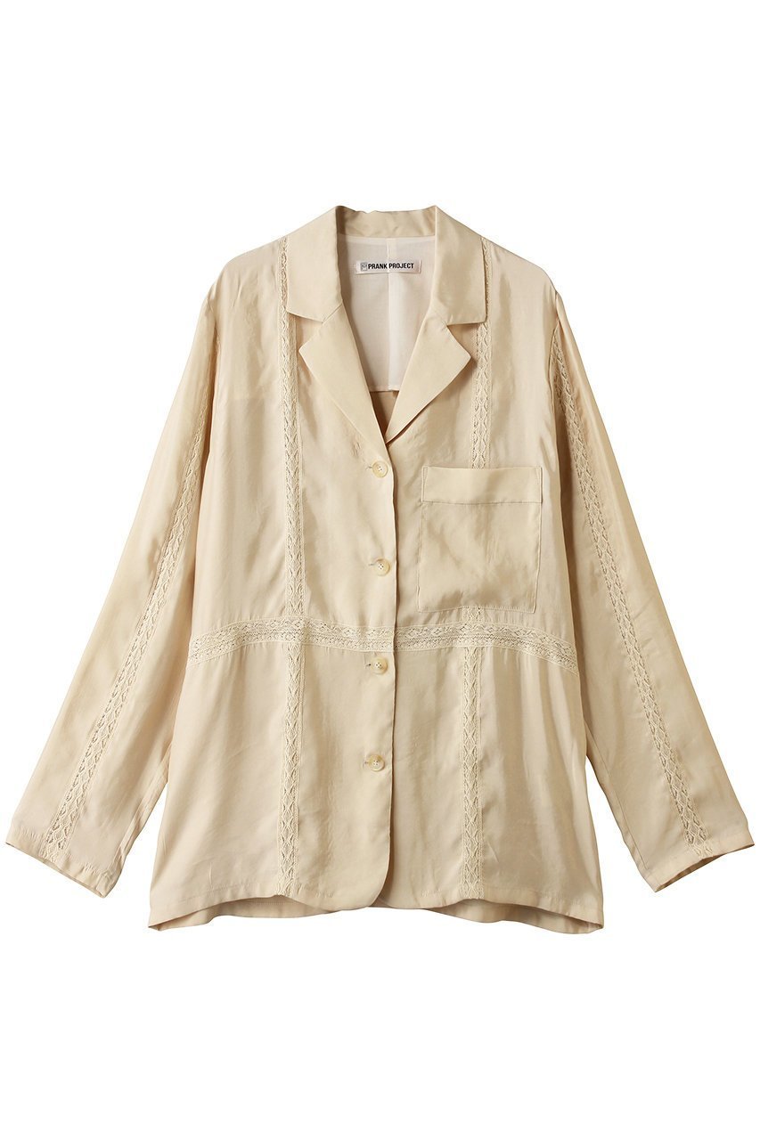 【プランク プロジェクト/PRANK PROJECT】のラダーレースシャツジャケット インテリア・キッズ・メンズ・レディースファッション・服の通販 founy(ファニー) 　ファッション　Fashion　レディースファッション　Fashion for Women　アウター　Coat / Outerwear Collection　レディースジャケット・軽アウター　Jackets　ジャケット　Jacket, Outerwear　スリーブ　Sleeve, Long Sleeve / Short Sleeve　ロング　Long, Long-Length　夏　Summer　新作・新入荷　New Arrivals / New In　春　Spring　S/S・春夏　SS, Spring/Summer, Warm Season　WHT(ホワイト)|ID: prp329100004938705 ipo3291000000037059424