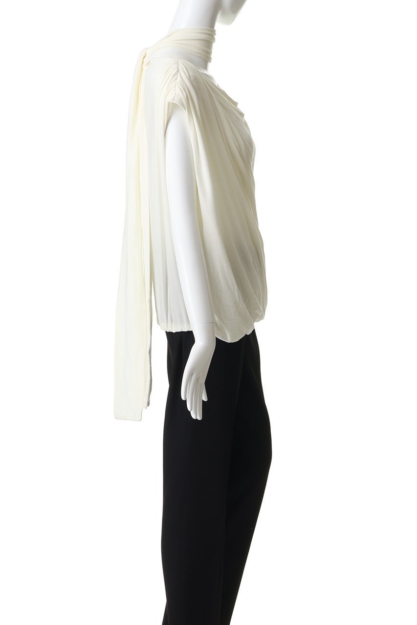 【プランク プロジェクト/PRANK PROJECT】のドレープジャージートップス 人気、トレンドファッション・服の通販 founy(ファニー) 　ファッション　Fashion　レディースファッション　Fashion for Women　トップス・カットソー　Cut & Sew Tops　シャツ・ブラウス・オフィスカジュアル　Elegant Blouses & Button-Ups　ロングTシャツ・Tシャツ　Longline T-Shirts & Tees　カットソー・ベーシックTシャツ　Cut-and-Sewn Tops / Stretch Tees & Basics　ショート　Short, Short Length　スカーフ　Scarf, Neckwear　スリーブ　Sleeve, Long Sleeve / Short Sleeve　パーティ　Party, Party Style　フェミニン　Feminine, Girly　新作・新入荷　New Arrivals / New In　other-3|ID: prp329100004938726 ipo3291000000037059557