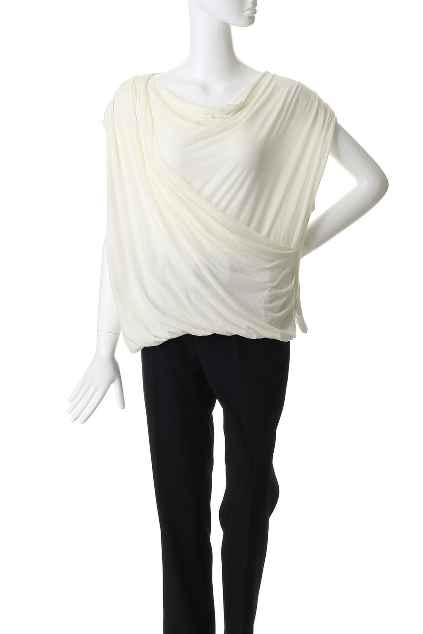 【プランク プロジェクト/PRANK PROJECT】のドレープジャージートップス 人気、トレンドファッション・服の通販 founy(ファニー) 　ファッション　Fashion　レディースファッション　Fashion for Women　トップス・カットソー　Cut & Sew Tops　シャツ・ブラウス・オフィスカジュアル　Elegant Blouses & Button-Ups　ロングTシャツ・Tシャツ　Longline T-Shirts & Tees　カットソー・ベーシックTシャツ　Cut-and-Sewn Tops / Stretch Tees & Basics　ショート　Short, Short Length　スカーフ　Scarf, Neckwear　スリーブ　Sleeve, Long Sleeve / Short Sleeve　パーティ　Party, Party Style　フェミニン　Feminine, Girly　新作・新入荷　New Arrivals / New In　other-6|ID: prp329100004938726 ipo3291000000037059560