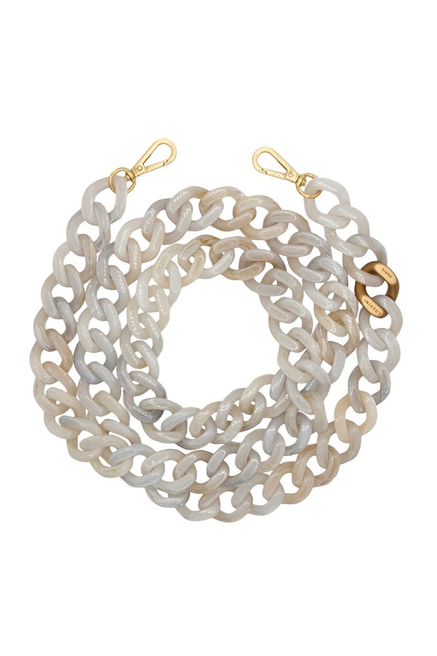 【ルヴィニ パリ/Louvini Paris】のスマホチェーン ZOE インテリア・キッズ・メンズ・レディースファッション・服の通販 founy(ファニー) 　ファッション　Fashion　レディースファッション　Fashion for Women　チェーン　Chain, Chain Strap　チャーム　Charm, Pendant　ラップ　Wrap, Wrap Design　再入荷　Restock / Back in Stock　WHITE MARBLE|ID: prp329100004938751 ipo3291000000037059754