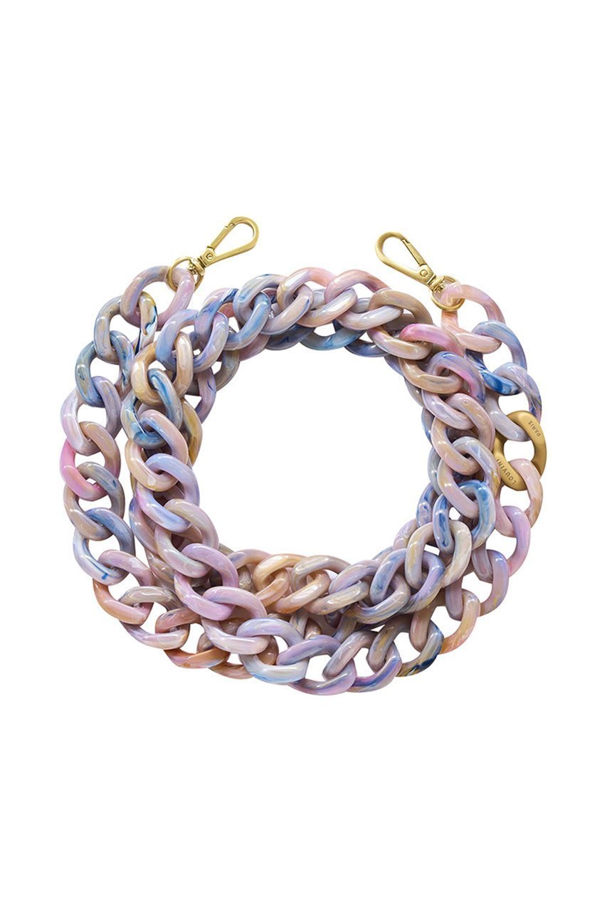 【ルヴィニ パリ/Louvini Paris】のスマホチェーン ZOE インテリア・キッズ・メンズ・レディースファッション・服の通販 founy(ファニー) 　ファッション　Fashion　レディースファッション　Fashion for Women　チェーン　Chain, Chain Strap　チャーム　Charm, Pendant　ラップ　Wrap, Wrap Design　再入荷　Restock / Back in Stock　日本限定 GRAY-PURPLE|ID: prp329100004938751 ipo3291000000037059759