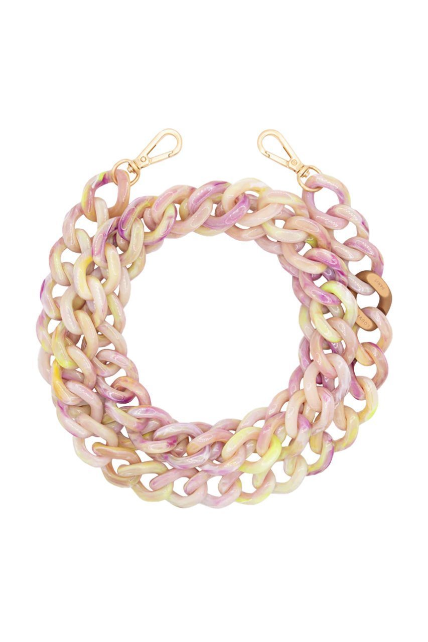 【ルヴィニ パリ/Louvini Paris】のスマホチェーン ZOE インテリア・キッズ・メンズ・レディースファッション・服の通販 founy(ファニー) 　ファッション　Fashion　レディースファッション　Fashion for Women　チェーン　Chain, Chain Strap　チャーム　Charm, Pendant　ラップ　Wrap, Wrap Design　再入荷　Restock / Back in Stock　YELLOW-PURPLE|ID: prp329100004938751 ipo3291000000037059764