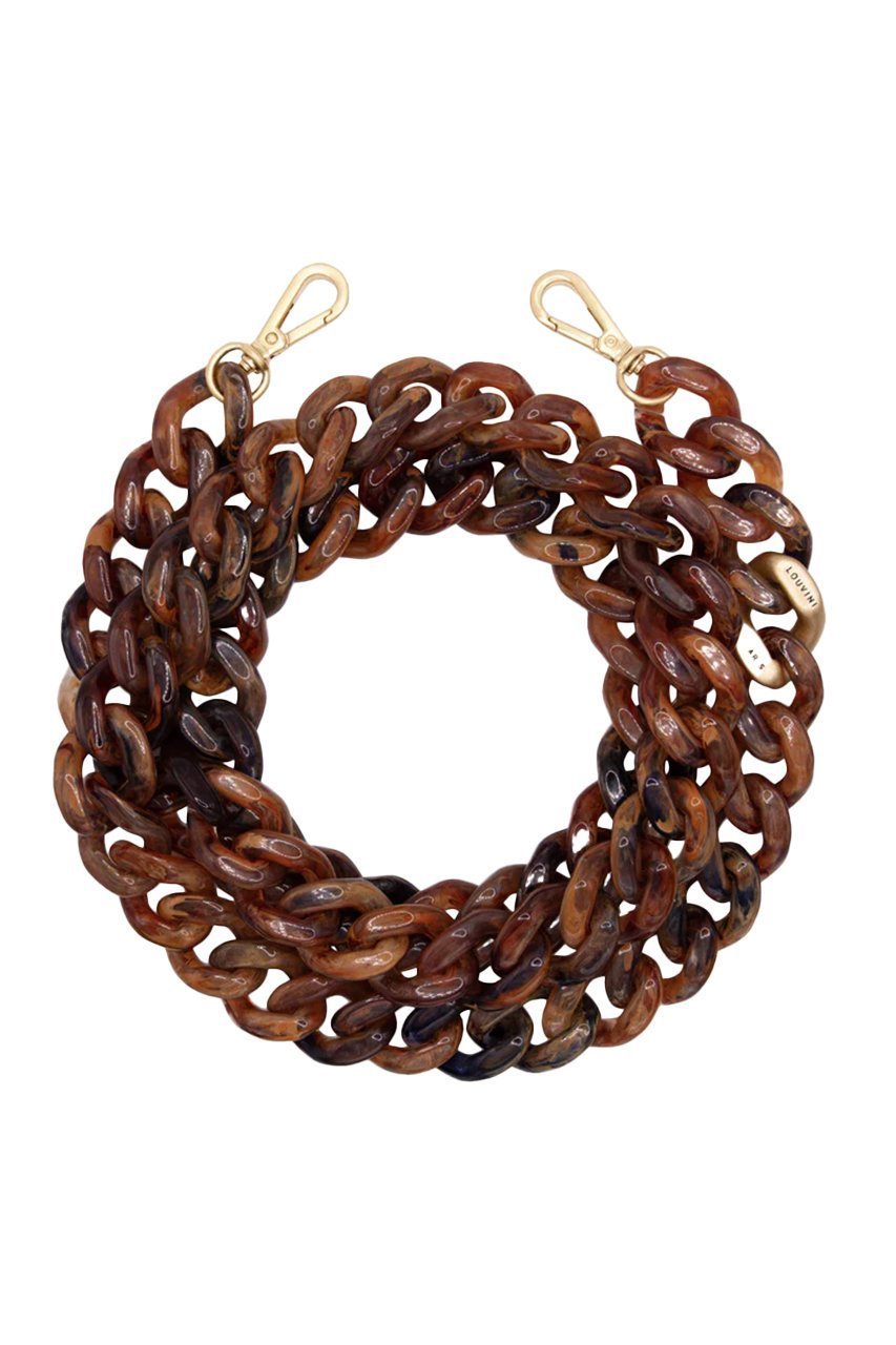 【ルヴィニ パリ/Louvini Paris】のスマホチェーン ZOE インテリア・キッズ・メンズ・レディースファッション・服の通販 founy(ファニー) 　ファッション　Fashion　レディースファッション　Fashion for Women　チェーン　Chain, Chain Strap　チャーム　Charm, Pendant　ラップ　Wrap, Wrap Design　再入荷　Restock / Back in Stock　BROWN|ID: prp329100004938751 ipo3291000000037059765