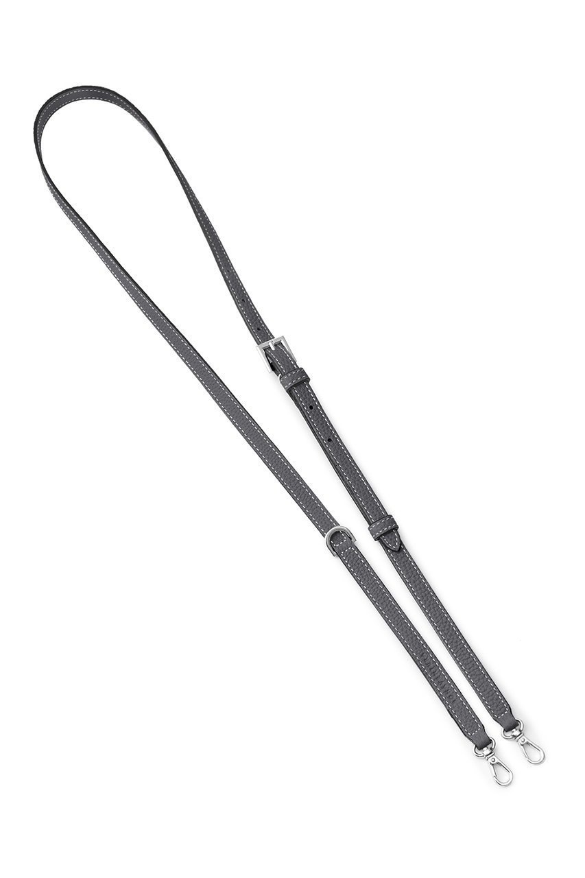 【ボナベンチュラ/BONAVENTURA】のDリング付き アジャスタブル ショルダー ストラップ シュリンクレザー (シルバー) インテリア・キッズ・メンズ・レディースファッション・服の通販 founy(ファニー) 　ファッション　Fashion　レディースファッション　Fashion for Women　ユニセックス　Unisex, Genderless　おすすめ　Recommended / Our Picks　キーホルダー　Keychain, Key Holder　ギフト プレゼント　Gift / Present　ショルダー　Shoulder, Shoulder Strap　シルバー　Silver, Metallic Silver　シンプル　Simple, Minimal　チャーム　Charm, Pendant　ラップ　Wrap, Wrap Design　エレガント 上品　Elegant　再入荷　Restock / Back in Stock　チャコールグレー|ID: prp329100004938757 ipo3291000000037059821