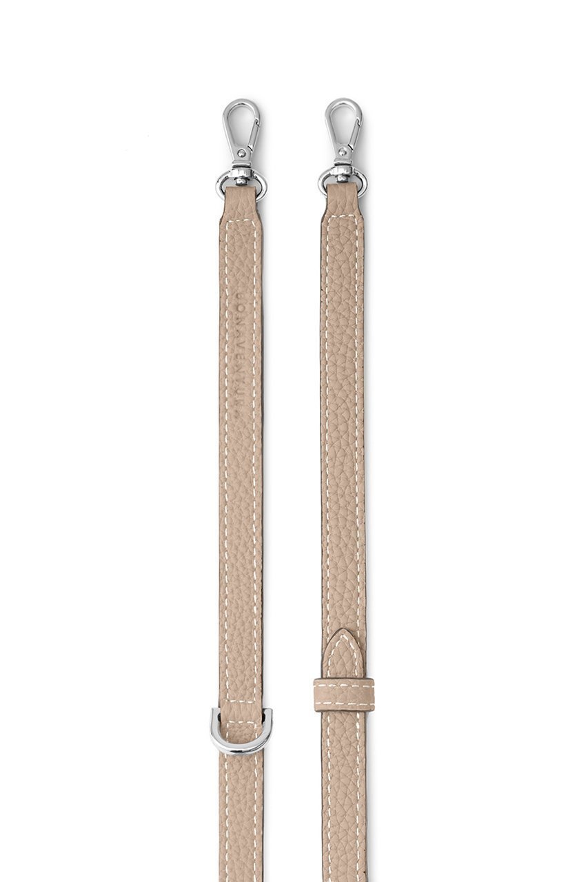 【ボナベンチュラ/BONAVENTURA】のDリング付き アジャスタブル ショルダー ストラップ シュリンクレザー (シルバー) 人気、トレンドファッション・服の通販 founy(ファニー) 　ファッション　Fashion　レディースファッション　Fashion for Women　ユニセックス　Unisex, Genderless　おすすめ　Recommended / Our Picks　キーホルダー　Keychain, Key Holder　ギフト プレゼント　Gift / Present　ショルダー　Shoulder, Shoulder Strap　シルバー　Silver, Metallic Silver　シンプル　Simple, Minimal　チャーム　Charm, Pendant　ラップ　Wrap, Wrap Design　エレガント 上品　Elegant　再入荷　Restock / Back in Stock　other-2|ID: prp329100004938757 ipo3291000000037059826