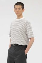 【マーガレット ハウエル/MARGARET HOWELL / MEN】のCOTTON LINEN STRIPE TOP ホワイト|ID: prp329100004938761 ipo3291000000037059858