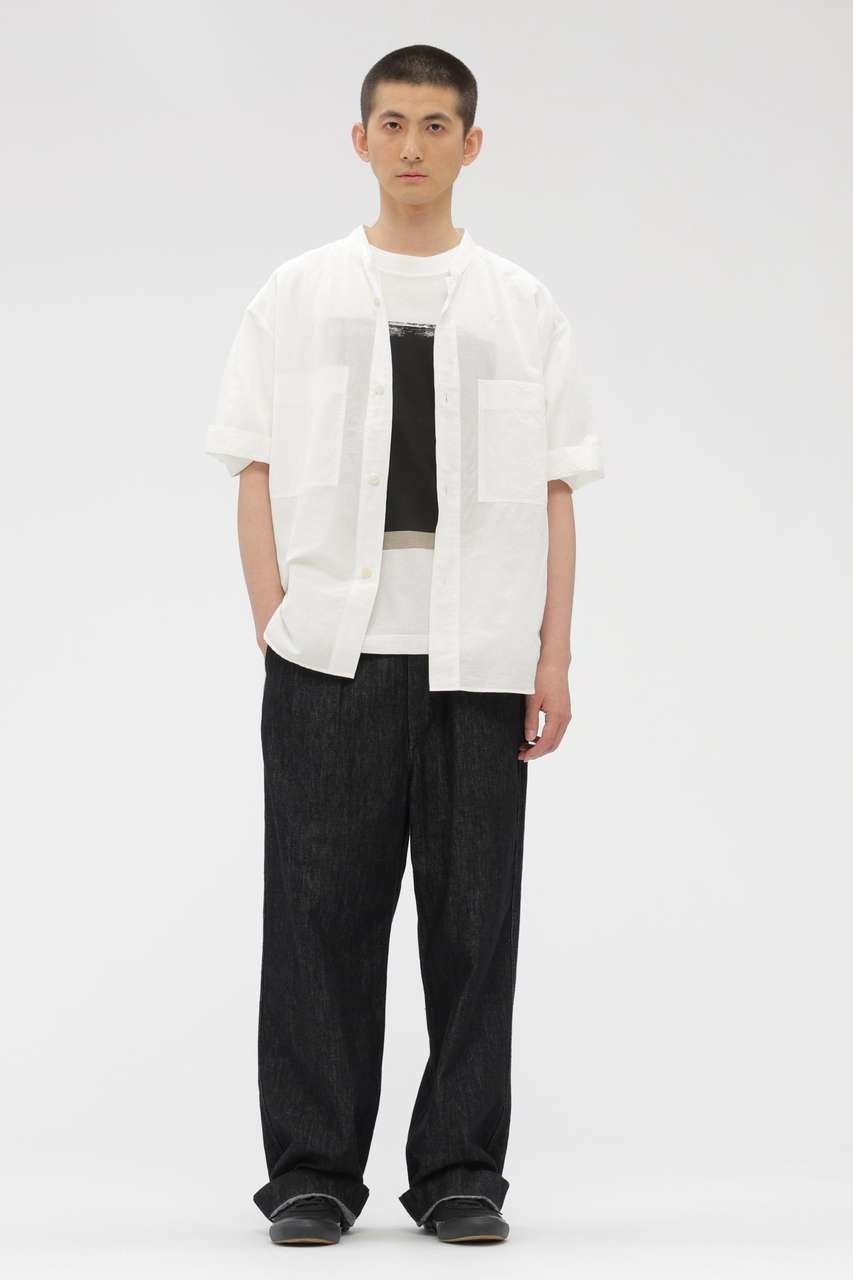 【マーガレット ハウエル/MARGARET HOWELL / MEN】のLIGHT COTTON JERSEY TOP 人気、トレンドファッション・服の通販 founy(ファニー) 　ファッション　Fashion　レディースファッション　Fashion for Women　トップス・カットソー　Cut & Sew Tops　シャツ・ブラウス・オフィスカジュアル　Elegant Blouses & Button-Ups　ロングTシャツ・Tシャツ　Longline T-Shirts & Tees　カットソー・ベーシックTシャツ　Cut-and-Sewn Tops / Stretch Tees & Basics　グラフィック　Graphic, Graphic Design　ショート　Short, Short Length　スリーブ　Sleeve, Long Sleeve / Short Sleeve　ブロック　Block, Solid Block Pattern　プリント　Print, Printed Pattern　ヴィンテージ　Vintage Style　新作・新入荷　New Arrivals / New In　other-3|ID: prp329100004938763 ipo3291000000037059873