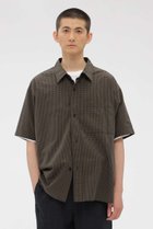 【マーガレット ハウエル/MARGARET HOWELL / MEN】のYARN DYED COTTON VOILE SHIRT カーキ|ID: prp329100004938765 ipo3291000000037059888