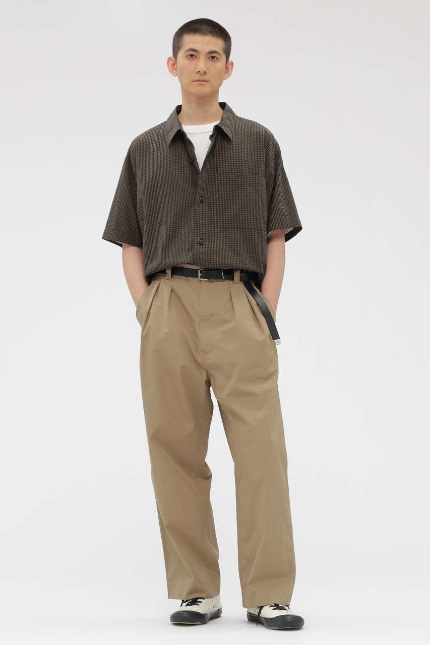 【マーガレット ハウエル/MARGARET HOWELL / MEN】のYARN DYED COTTON VOILE SHIRT 人気、トレンドファッション・服の通販 founy(ファニー) 　ファッション　Fashion　レディースファッション　Fashion for Women　トップス・カットソー　Cut & Sew Tops　シャツ・ブラウス・オフィスカジュアル　Elegant Blouses & Button-Ups　カッティング　Cutting Detail　ショート　Short, Short Length　シンプル　Simple, Minimal　スクエア　Square, Square Shape　ストライプ　Stripe, Striped Pattern　スリーブ　Sleeve, Long Sleeve / Short Sleeve　チェック　Check, Plaid, Tartan　フロント　Front, Front Design　ラウンド　Round, Round Neck　半袖　Short Sleeve, Half Sleeve　夏　Summer　新作・新入荷　New Arrivals / New In　other-3|ID: prp329100004938765 ipo3291000000037059890