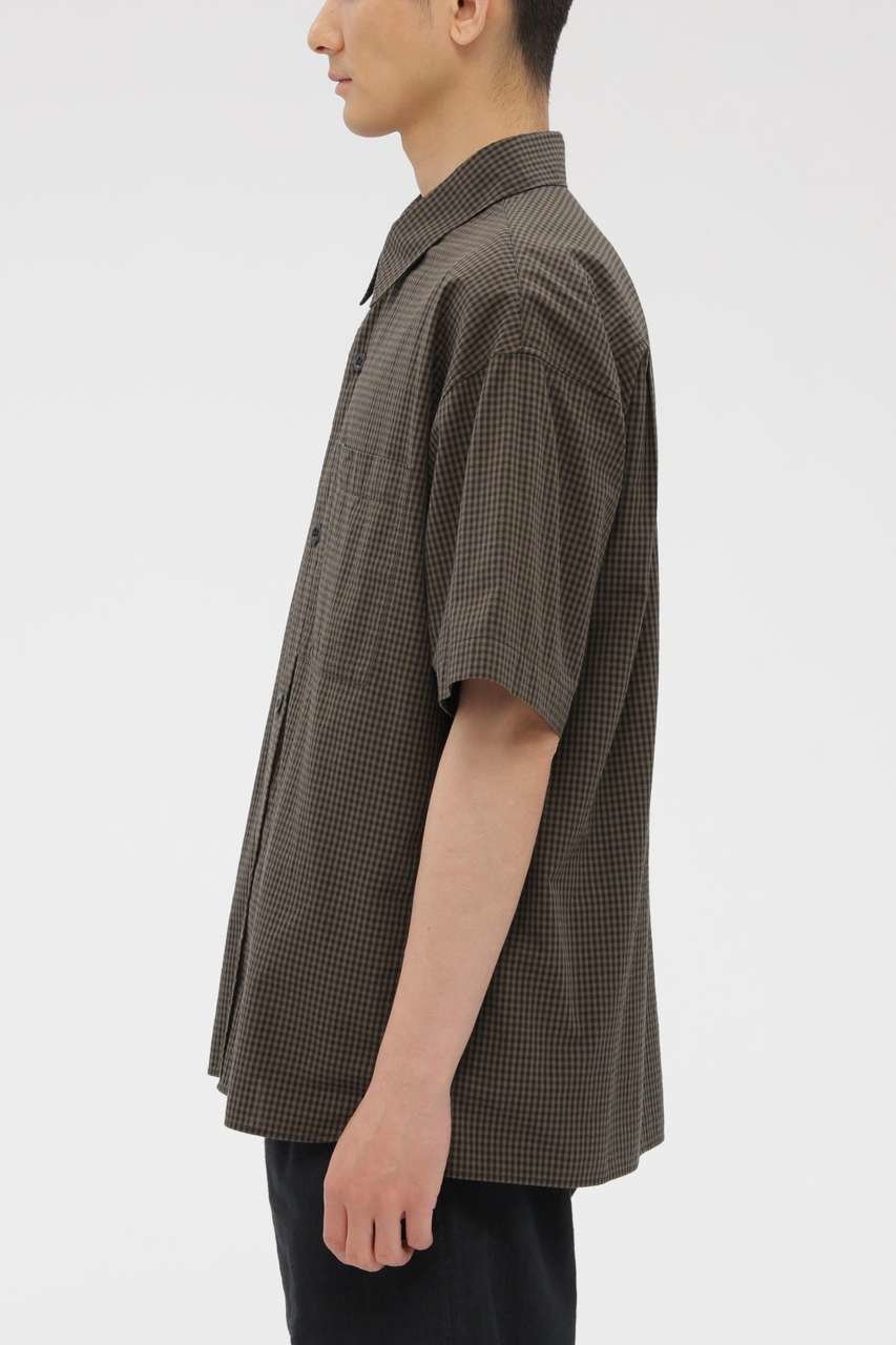 【マーガレット ハウエル/MARGARET HOWELL / MEN】のYARN DYED COTTON VOILE SHIRT 人気、トレンドファッション・服の通販 founy(ファニー) 　ファッション　Fashion　レディースファッション　Fashion for Women　トップス・カットソー　Cut & Sew Tops　シャツ・ブラウス・オフィスカジュアル　Elegant Blouses & Button-Ups　カッティング　Cutting Detail　ショート　Short, Short Length　シンプル　Simple, Minimal　スクエア　Square, Square Shape　ストライプ　Stripe, Striped Pattern　スリーブ　Sleeve, Long Sleeve / Short Sleeve　チェック　Check, Plaid, Tartan　フロント　Front, Front Design　ラウンド　Round, Round Neck　半袖　Short Sleeve, Half Sleeve　夏　Summer　新作・新入荷　New Arrivals / New In　other-4|ID: prp329100004938765 ipo3291000000037059891