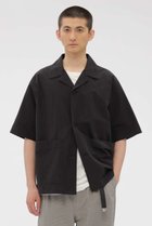 【マーガレット ハウエル/MARGARET HOWELL / MEN】のSANDED COTTON LINEN SHIRT ブラック|ID: prp329100004938767 ipo3291000000037059903