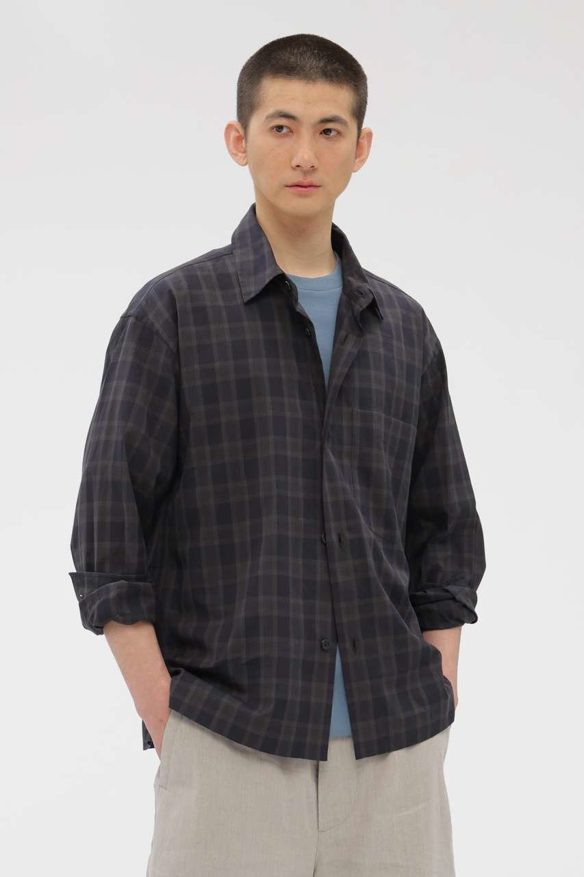【マーガレット ハウエル/MARGARET HOWELL / MEN】のCOTTON VOILE CHECK SHIRT 人気、トレンドファッション・服の通販 founy(ファニー) 　ファッション　Fashion　レディースファッション　Fashion for Women　トップス・カットソー　Cut & Sew Tops　シャツ・ブラウス・オフィスカジュアル　Elegant Blouses & Button-Ups　スリーブ　Sleeve, Long Sleeve / Short Sleeve　チェック　Check, Plaid, Tartan　ドレープ　Drape, Draping Fabric　バランス　Balance, Style Balance　ベーシック　Basic, Essential　レギュラー　Regular, Standard Fit　ロング　Long, Long-Length　新作・新入荷　New Arrivals / New In　 other-1|ID: prp329100004938770 ipo3291000000037059923