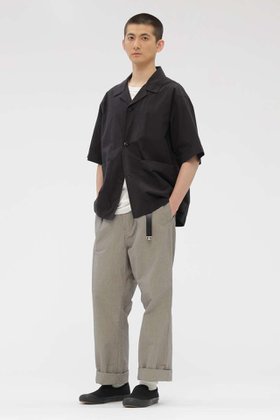 【マーガレット ハウエル/MARGARET HOWELL / MEN】のCHEF CHECK COTTON TROUSERS 人気、トレンドファッション・服の通販 founy(ファニー) ファッション Fashion レディースファッション Fashion for Women パンツ Pants & Trousers アシンメトリー Asymmetrical Style ストレート Straight, Straight Cut チェック Check, Plaid, Tartan プリーツ Pleats, Pleated ポケット Pocket, Pocket Detail ループ Loop, Loop Knit ワイド Wide, Wide Fit 新作・新入荷 New Arrivals / New In |ID:prp329100004938774