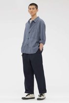 【マーガレット ハウエル/MARGARET HOWELL / MEN】のFINE COMPACT COTTON POPLIN TROUSERS ネイビー|ID: prp329100004938775 ipo3291000000037059963