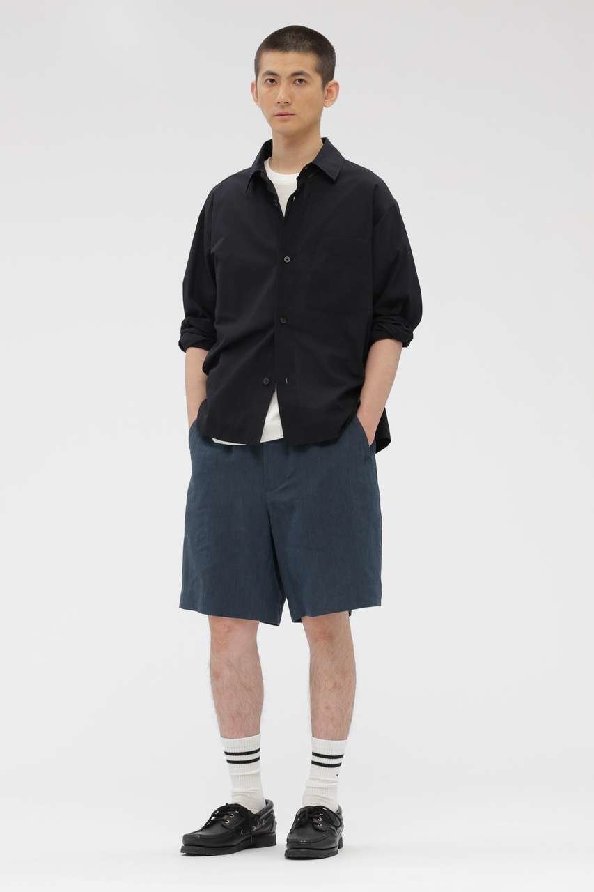 【マーガレット ハウエル/MARGARET HOWELL / MEN】のYARN DYED LINEN PLAINWEAVE TROUSERS インテリア・キッズ・メンズ・レディースファッション・服の通販 founy(ファニー) 　ファッション　Fashion　レディースファッション　Fashion for Women　パンツ　Pants & Trousers　ショートパンツ・ハーフパンツ　High-Waisted & Relaxed Shorts　ショーツ　Shorts, Short Pants　ショート　Short, Short Length　バランス　Balance, Style Balance　リネン　Linen, Linen Fabric　リラックス　Relax, Relaxed Fit　夏　Summer　新作・新入荷　New Arrivals / New In　ブルー|ID: prp329100004938776 ipo3291000000037059972